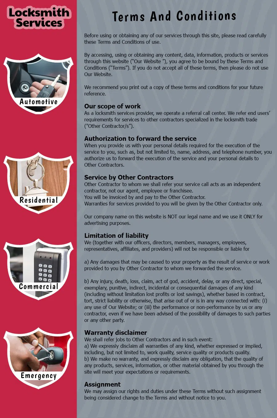 Brooklyn Eagle Locksmith Brooklyn, NY 718-663-2480 - TermsAndCondition-14